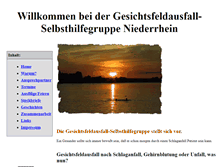 Tablet Screenshot of gesichtsfeldausfall-selbsthilfegruppe.de